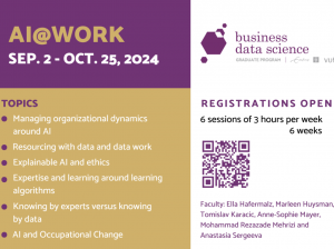 Learn about the impact of AI on knowledge work. Applications for our AI@Work course are open!