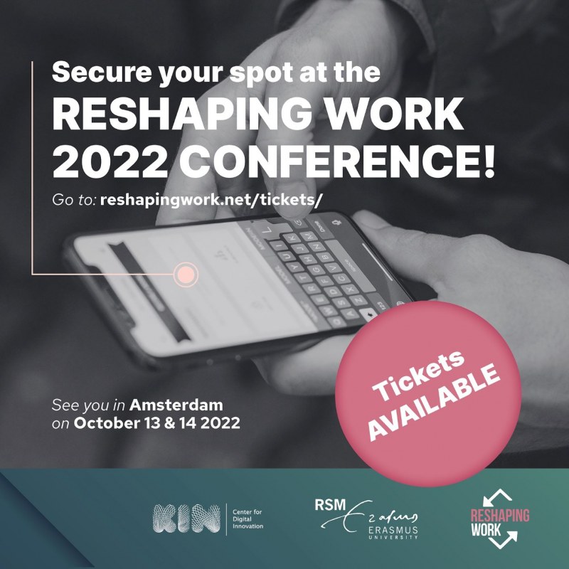Limited tickets for the Reshaping Work 2022 Conference