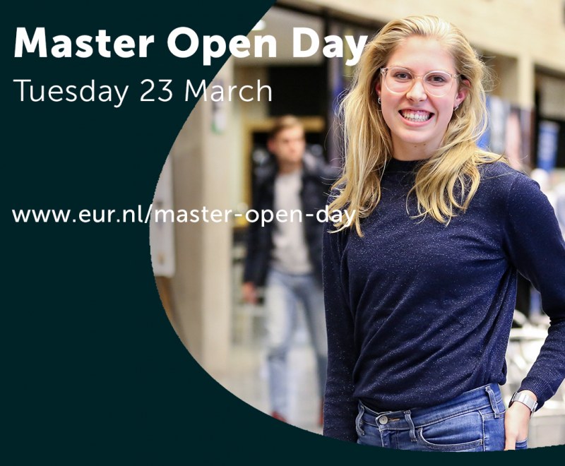 Online Master Open Day Erasmus University Rotterdam on March 23