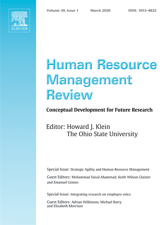 Mapping human resource management: Reviewing the field and charting future directions